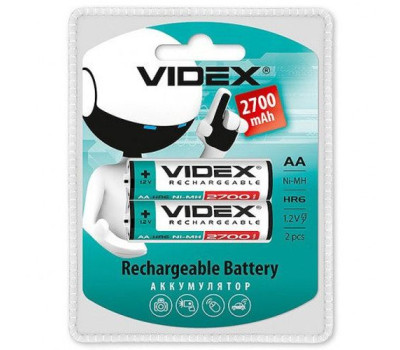 Аккумулятор R6 (AA) 2700 mAh Videx Blister (1.2 В Ni-Mh) за 1 шт.