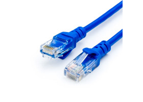 Патч-корд UTP литой 0.5m ATcom синий (4961)