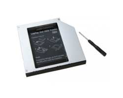 Шасси Maiwo NSTOR-12 для подключ. 2,5&Prime; HDD/ SSD SATA3 в отсек привода ноутбука толщ. 12,7 мм, алюм.