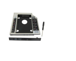 Шасси Maiwo NSTOR-9 для подключ. 2,5&Prime; HDD/ SSD SATA3 в отсек привода ноутбука толщ.9.5 мм, алюм.