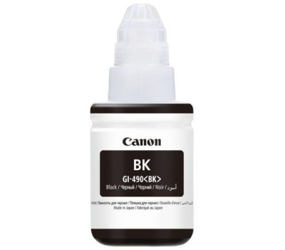 Чернила Canon GI-490, Black, G1400/ G2400/ G3400, 135 ml, OEM (0663C001)