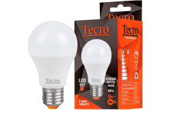 Лампа Tecro LED, E27, 10W (аналог 80W), 4000K (яркий свет), 810Лм, освещ. 240?, (TL-A60-10W-4K-E27)
