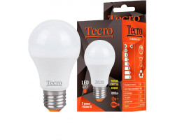Лампа Tecro LED, E27, 12W (аналог 100W), 3000K (мягкий свет), 1050Лм, освещ. 240?, (TL-A60-12W-3K-E2