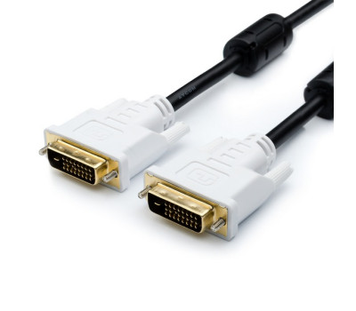 Кабель DVI > DVI 3.0m (DVI-D 2 феррита) ATcom черный (9148)
