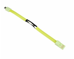 Кабель USB 2.0 - 0.2m AM/ microUSB, green, браслет