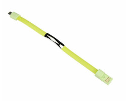 Кабель USB 2.0 - 0.2m AM/ microUSB, green, браслет