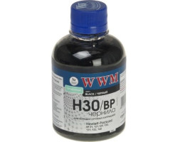 Чернила WWM HP 21/ 54/ 121/ 122/ 129/ 130/ 131/ 132/ 140/ 901, Black Pigment, 200 г (H30/ BP)