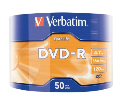 DVD-R Verbatim 4.7Gb 16x Data Life, Wrap (43791) DVD-R Verbatim 4.7Gb 16x Data Life, Wrap (43791)