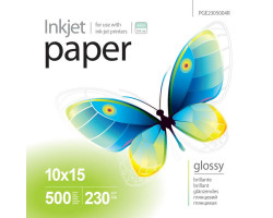 Фотобумага A6 (10*15) 230g/ m PrintPro глянец (PGE2305004R) 500л.