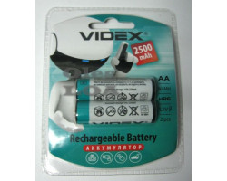 Аккумулятор R6 (AA) 2500mAh Videx (1.2V Blister)