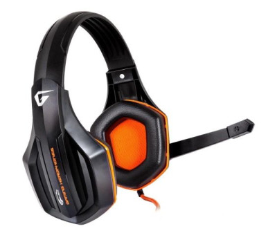 Наушники Gemix W-330 Черно-оранжевые, микрофон, игровая гарнитура Наушники Gemix W-330 Черно-оранжевые, микрофон, игровая гарнитура