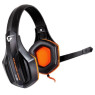 Наушники Gemix W-330 Черно-оранжевые, микрофон, игровая гарнитура