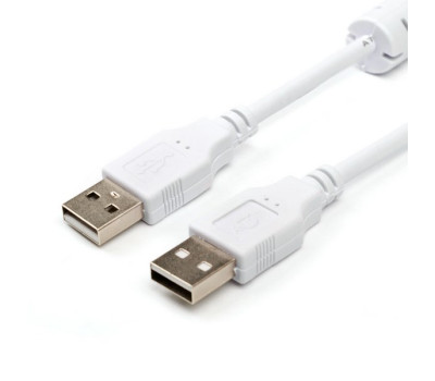 Кабель USB 2.0 - 1.8m AM/ AM Atcom, white (16614)