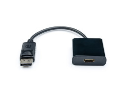 Переходник DisplayPort > HDMI (DisplayPort папа - HDMI мама), Atcom, кабель 10см (16852)