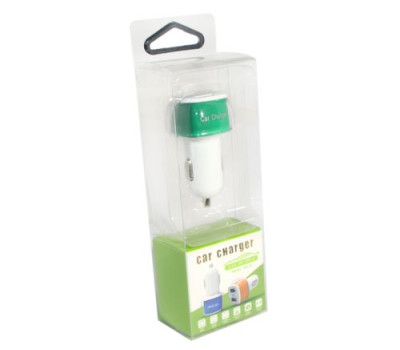 Автомобильное зарядное устройство Atcom ES-01, 2 x USB, 2.1A+1A (16990)