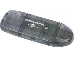 Картридер Gembird FD2-SD-1 /  USB 2.0, для SD, MMC, RS-MMC внешний
