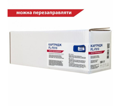 Картридж Canon FX-10, Black, MF4018/ 4120/ 4140/ 4150/ 4270/ 4320, 2k, Free Label (FL-FX10)