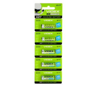 Батарейка A27, Videx щелочная, 12V, Blister (А27 BLISTER CARD), ЗА 1ШТ. Батарейка A27, Videx щелочная, 12V, Blister (А27 BLISTER CARD), ЗА 1ШТ.