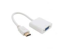 Кабель HDMI > VGA 0,15 m, Extradigital, 30 AWG, Gold, PVC, Hi-Speed (KBH1645)-foto2