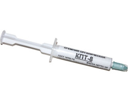 Термопаста КПТ-8, 10g, белая, шприц, -60°C /  +180°C