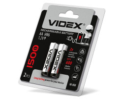 Аккумулятор R6 (AA) 1500mAh Videx (1.2V Blister) за 1шт-foto2