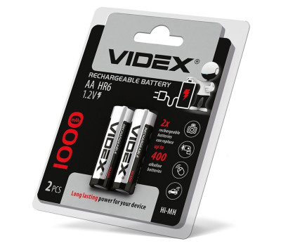 Аккумулятор R6 (AA) 1500mAh Videx (1.2V Blister) за 1шт Аккумулятор R6 (AA) 1500mAh Videx (1.2V Blister) за 1шт