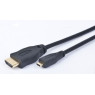 Кабель HDMI > HDM A-C (micro) 1.8m, Cablexpert CC-HDMID-6 V.1.3,micro-вилка (D-тип), с позолоч	