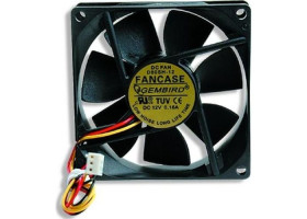 Вентилятор 80 mm Gembird FANCASE 80х80мм, 3-pin mini разъём