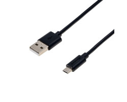 Кабель USB 2.0 - 1.0m AM/ microUSB, Black, Bulk