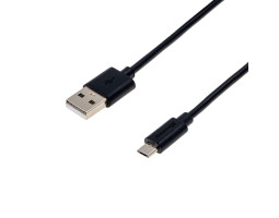 Кабель USB 2.0 - 1.0m AM/ microUSB, Black, Bulk