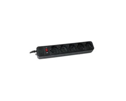 Фильтр сетевой 1.8м Maxxter SPM5-G-6B 5 розеток, черный-foto2