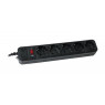Фильтр сетевой 1.8м Maxxter SPM5-G-6B 5 розеток, черный