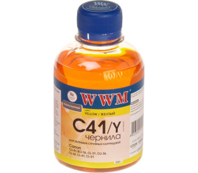 Чернила WWM Canon C41 yellow (200ml) Чернила WWM Canon C41 yellow (200ml)