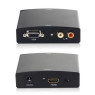Адаптер VGA (F) + 2xRCA (F) - HDMI (F), Atcom, Black, блок питания (15271)
