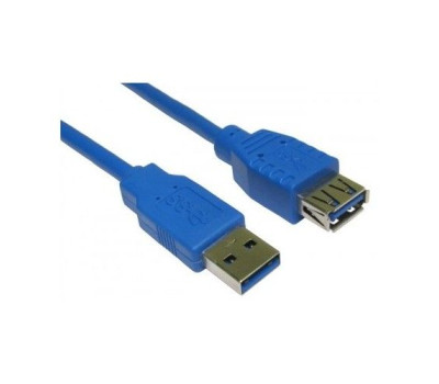 Кабель удлинитель USB 3.0 - 1.8m AM/ AF Atcom, синий (6148)