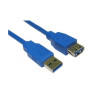 Кабель удлинитель USB 3.0 - 1.8m AM/ AF Atcom, синий (6148)