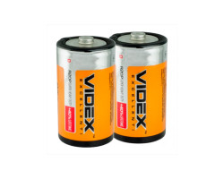 Батарейка D/ LR20, Videx солевая, 1.5V, Shrink Card (R2OP/ D)