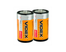 Батарейка D/ LR20, Videx солевая, 1.5V, Shrink Card (R2OP/ D)