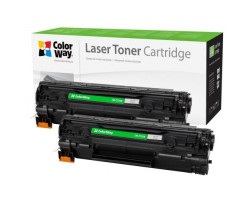 Картридж Canon 725, Black, LBP-6000/ 6020, MF3010, 1.6k, ColorWay, Dual Pack (CW-C725FM)