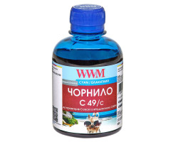 Чернила WWM Canon G1400/ G2400/ G3400, Cyan, 200 г (C49/ C)