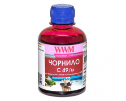 Чернила WWM Canon G1400/ G2400/ G3400, Magenta, 200 г (C49/ M)