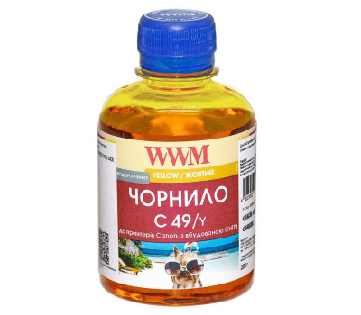 Чернила WWM Canon G1400/ G2400/ G3400, Yellow, 200 г (C49/ Y) Чернила WWM Canon G1400/ G2400/ G3400, Yellow, 200 г (C49/ Y)