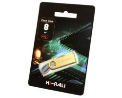 USB Flash Drive 8Gb Hi-Rali Shuttle series Gold /  HI-8GBSHGD