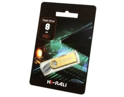 USB Flash Drive 8Gb Hi-Rali Shuttle series Gold / HI-8GBSHGD USB Flash Drive 8Gb Hi-Rali Shuttle series Gold / HI-8GBSHGD