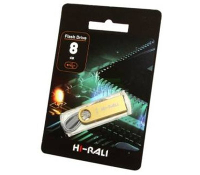 USB Flash Drive 8Gb Hi-Rali Shuttle series Gold / HI-8GBSHGD USB Flash Drive 8Gb Hi-Rali Shuttle series Gold / HI-8GBSHGD
