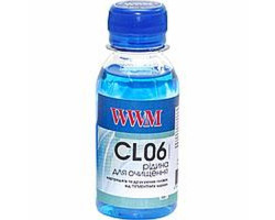 Жидкость промывочная WWM CL06 (синяя, для пигментных чернил, 100мл)