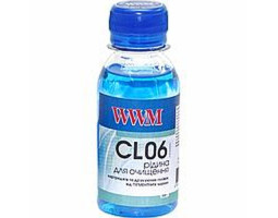 Жидкость промывочная WWM CL06 (синяя, для пигментных чернил, 100мл)