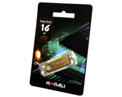USB Flash Drive 16Gb Hi-Rali Shuttle series Gold /  HI-16GBSHGD