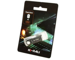 USB Flash Drive 8Gb Hi-Rali Shuttle series Silver /  HI-8GBSHSL
