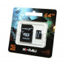 Карта памяти microSDHC, 64Gb, Class10 UHS-I, Hi-Rali, SD адаптер (HI-64GBSDCL10-01)